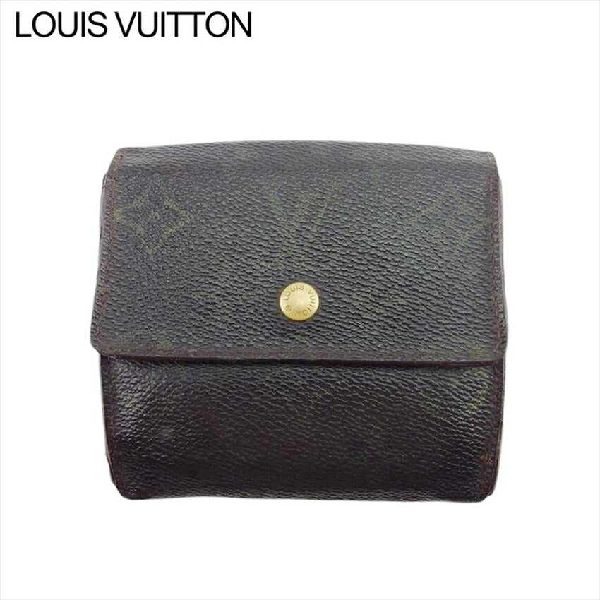 LOUIS VUITTON Bifold Wallet M61652 Brown Porte Monnaie Billets Cartes Credit