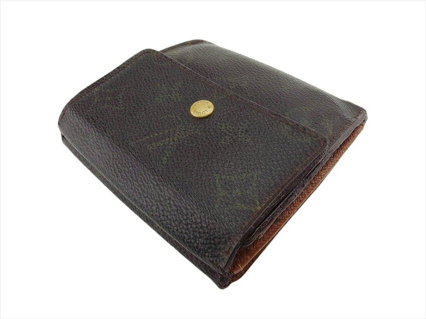 LOUIS VUITTON Bifold Wallet M61652 Brown Porte Monnaie Billets Cartes Credit