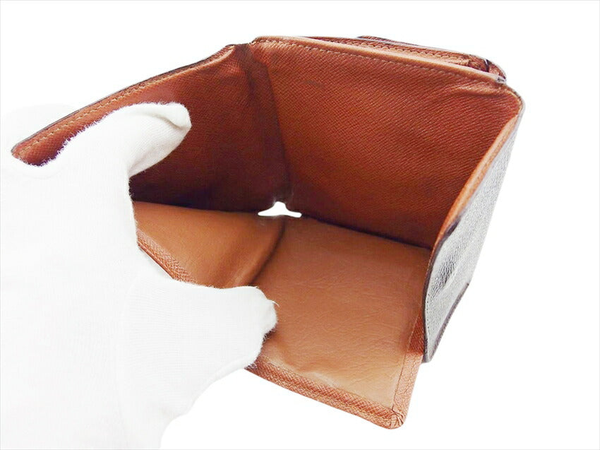 LOUIS VUITTON Bifold Wallet M61652 Brown Porte Monnaie Billets Cartes Credit