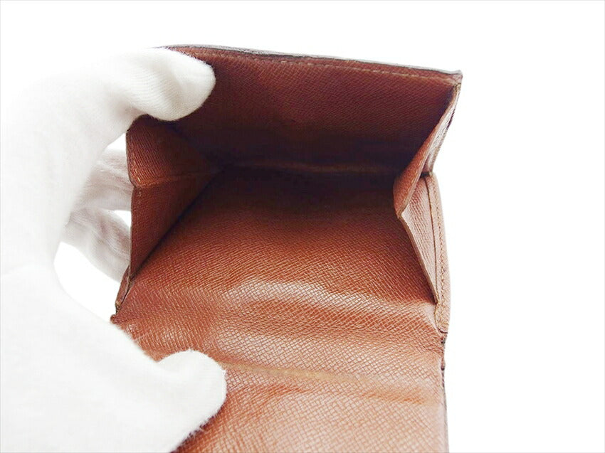 LOUIS VUITTON Bifold Wallet M61652 Brown Porte Monnaie Billets Cartes Credit