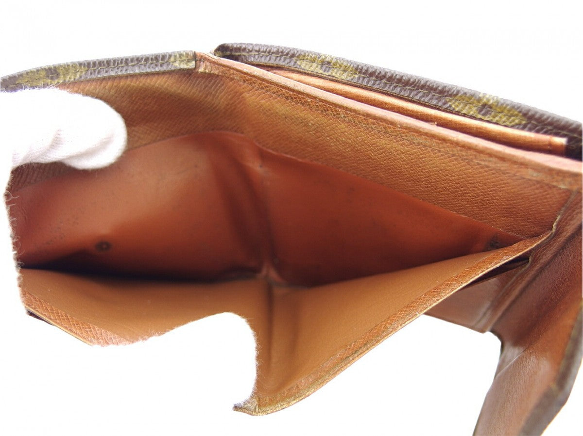 LOUIS VUITTON Bifold Wallet Dark brown brown