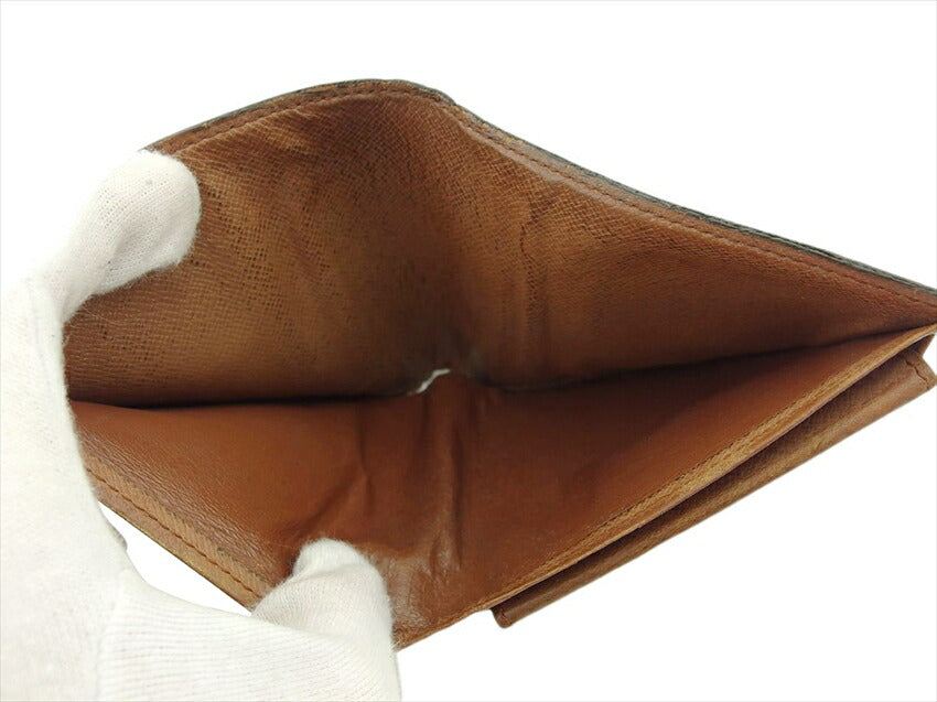 LOUIS VUITTON Bifold Wallet M61665 Brown Porte Billets Cartes Crdit Monet