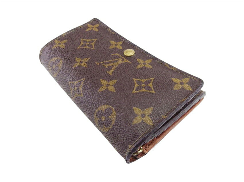 LOUIS VUITTON Bifold Wallet M61730 Brown Portonebi Tresol