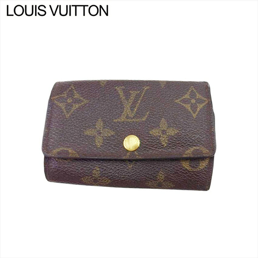 LOUIS VUITTON Key case Key holder M62630 Brown beige gold Multicles6