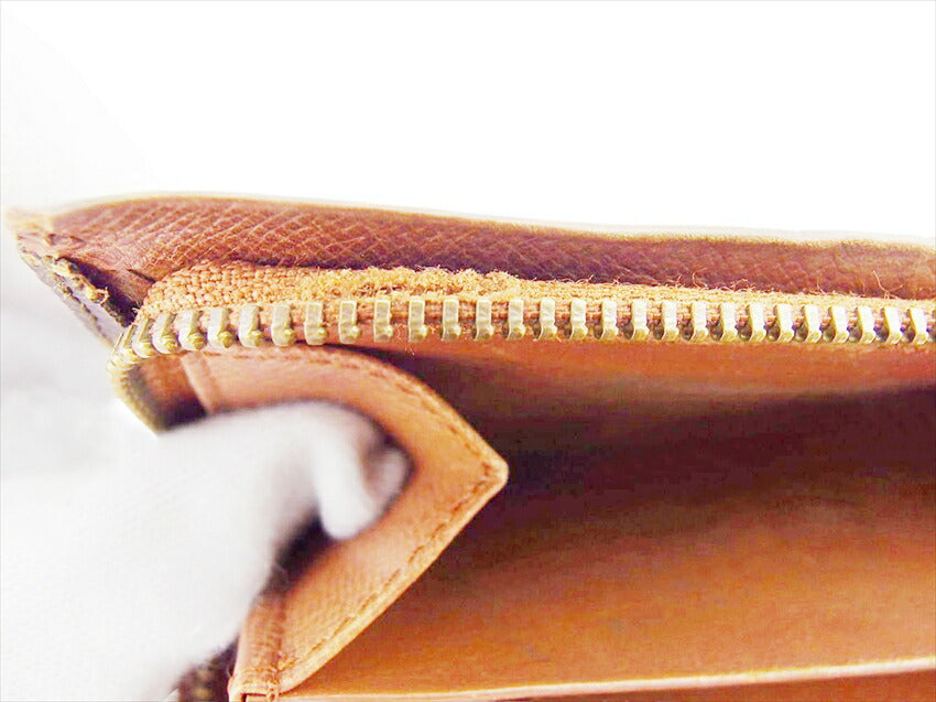 LOUIS VUITTON Long Wallet Purse M61730 Brown beige gold Porte Monnaie-Viet-Trésors (old)