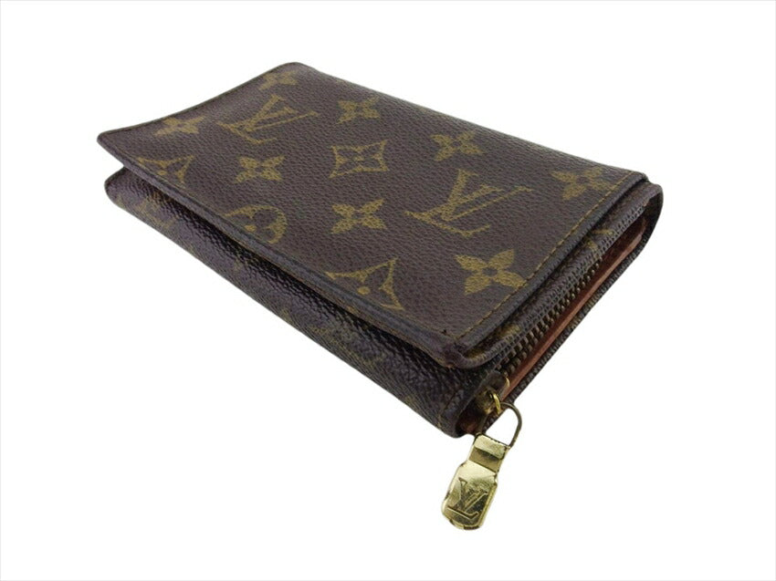 LOUIS VUITTON Long Wallet Purse M61730 Brown beige gold Porte Monnaie-Viet-Trésors (old)