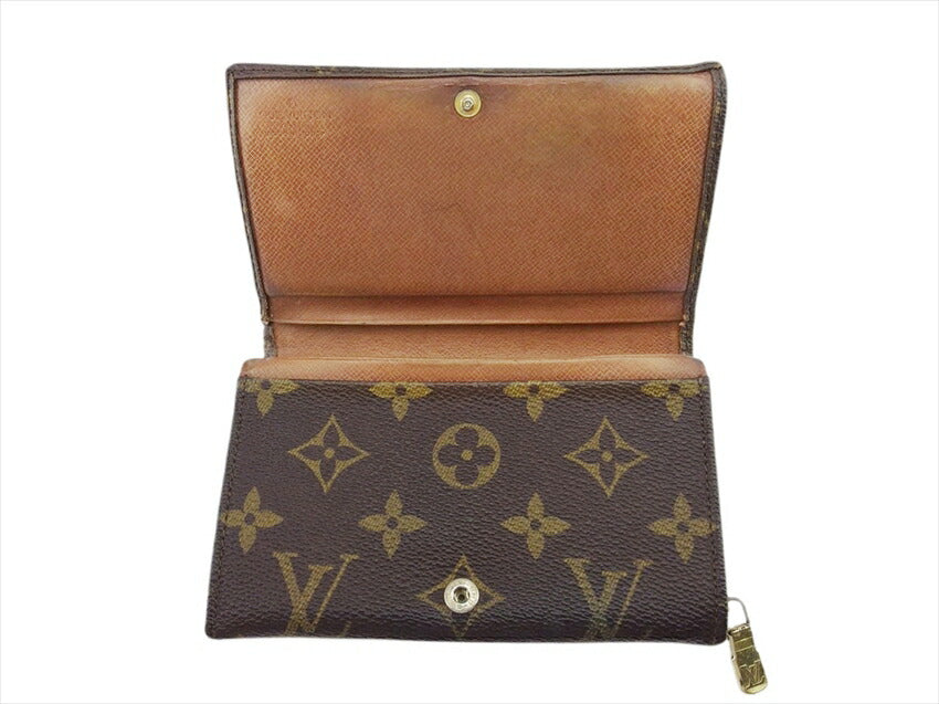 LOUIS VUITTON Long Wallet Purse M61730 Brown beige gold Porte Monnaie-Viet-Trésors (old)