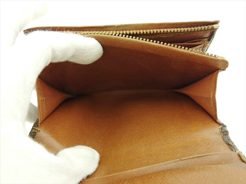 LOUIS VUITTON Long Wallet Purse M61730 Brown beige gold Porte Monnaie-Viet-Trésors (old)