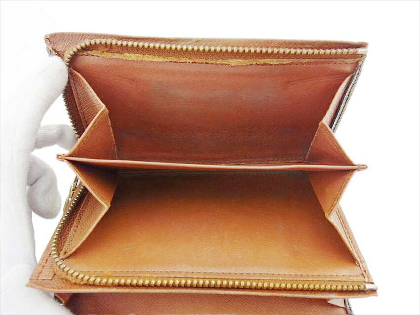 LOUIS VUITTON Long Wallet Purse M61730 Brown beige gold Porte Monnaie-Viet-Trésors (old)