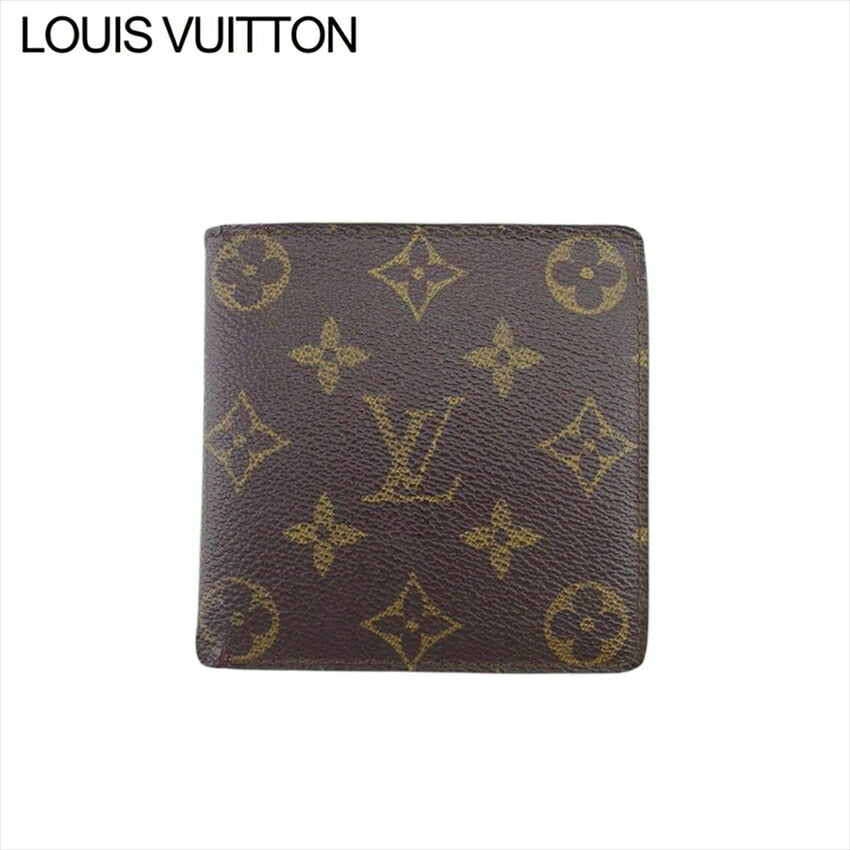 LOUIS VUITTON Bifold Wallet M61665 Brown beige Porte Billets Cartes Crdit Monet