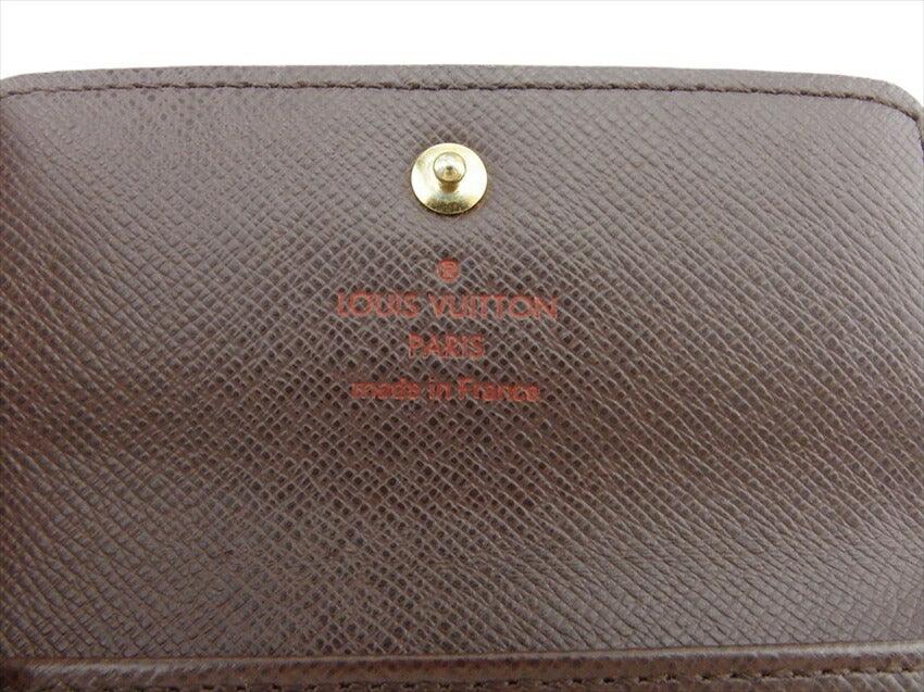 LOUIS VUITTON Key case Key holder N62631 Brown beige gold Multicles4