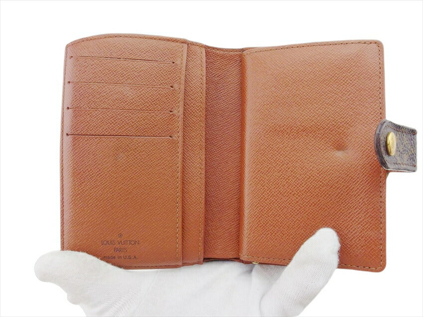 LOUIS VUITTON Bifold Wallet M61663 Brown beige gold Portonevie Vienova