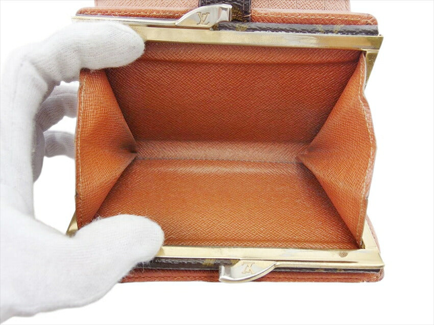 LOUIS VUITTON Bifold Wallet M61663 Brown beige gold Portonevie Vienova
