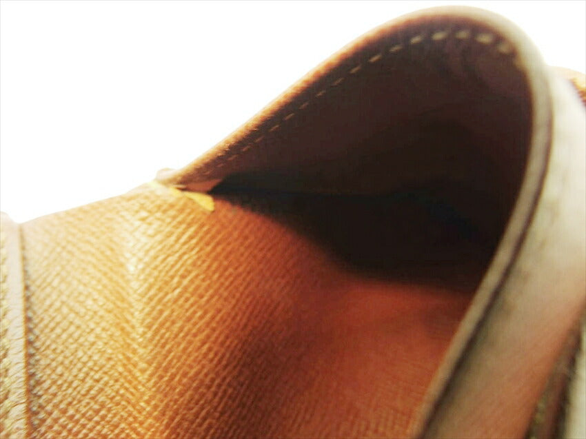 LOUIS VUITTON Bifold Wallet M61652 Brown beige gold Porte Monnaie Billets Cartes Credit