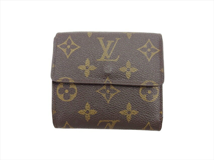 LOUIS VUITTON Bifold Wallet M61652 Brown beige gold Porte Monnaie Billets Cartes Credit
