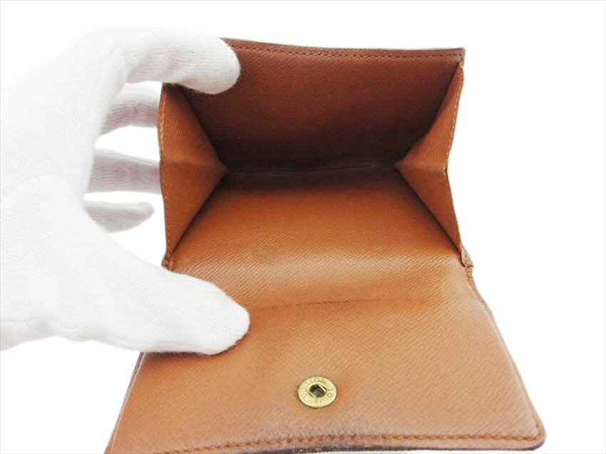 LOUIS VUITTON Bifold Wallet M61652 Brown beige gold Porte Monnaie Billets Cartes Credit