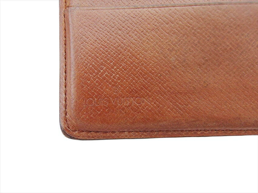 LOUIS VUITTON Bifold Wallet M61665 Brown beige Porte Billets Cartes Crdit Monet