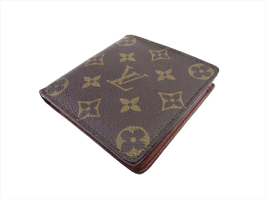 LOUIS VUITTON Bifold Wallet M61665 Brown beige Porte Billets Cartes Crdit Monet
