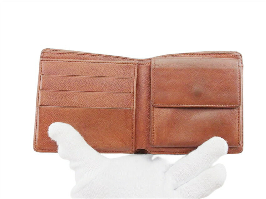 LOUIS VUITTON Bifold Wallet M61665 Brown beige Porte Billets Cartes Crdit Monet