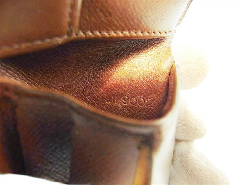 LOUIS VUITTON Bifold Wallet M61665 Brown beige Porte Billets Cartes Crdit Monet