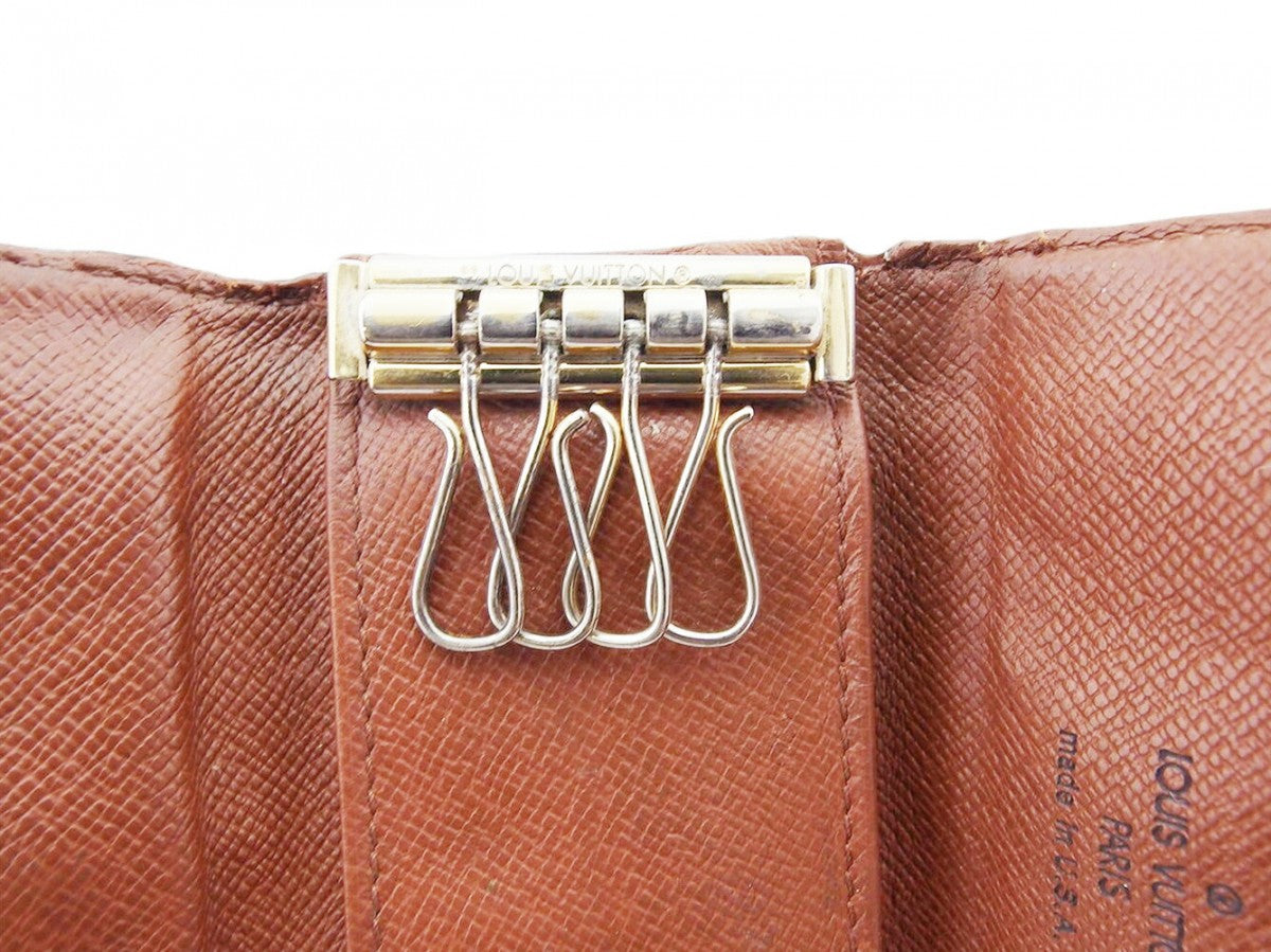 LOUIS VUITTON Key case Key holder M62631 Brown Multicles4