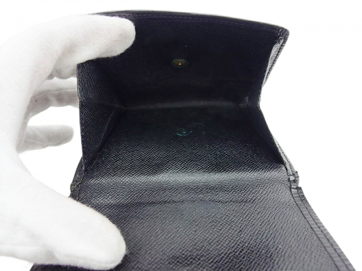 LOUIS VUITTON Bifold Wallet M63482 Noir Porte Monnaie Billets Cartes Credit