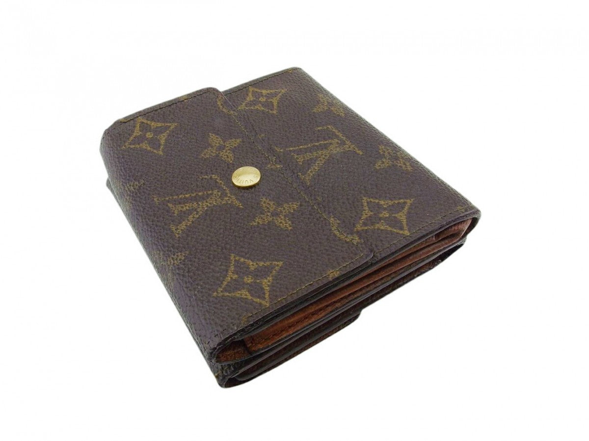 LOUIS VUITTON Bifold Wallet M61652 Brown Porte Monnaie Billets Cartes Credit