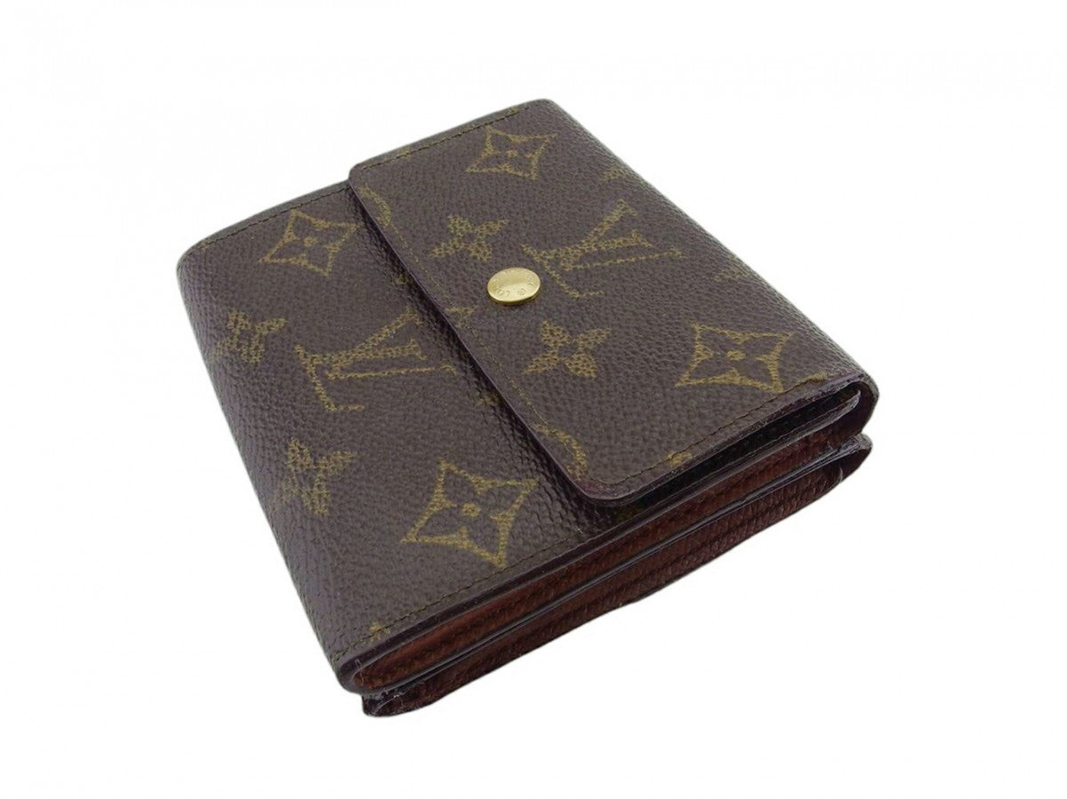 LOUIS VUITTON Bifold Wallet M61652 Brown Porte Monnaie Billets Cartes Credit