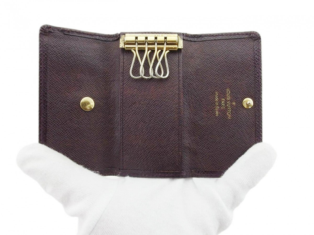 LOUIS VUITTON Key case Key holder M30526 Acajou (brown type) Multicles4