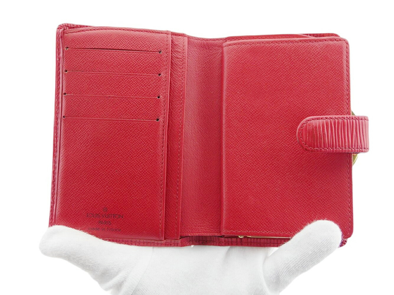 LOUIS VUITTON Bifold Wallet M63247 Castilian Red Portomonet Vievienova