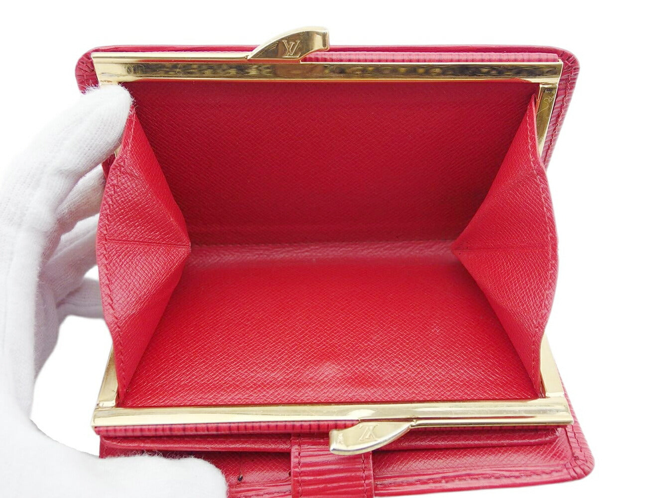 LOUIS VUITTON Bifold Wallet M63247 Castilian Red Portomonet Vievienova