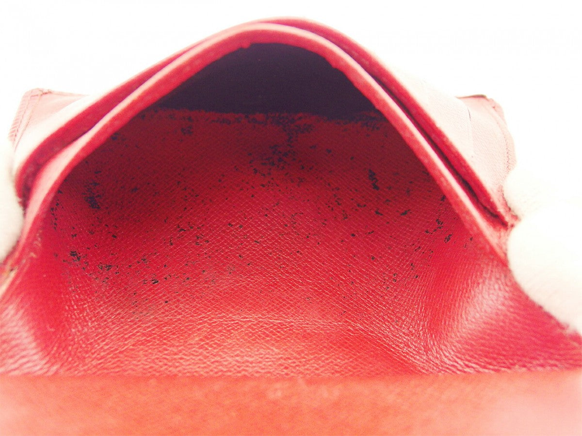 LOUIS VUITTON Bifold Wallet M63247 Castilian Red Portomonet Vievienova