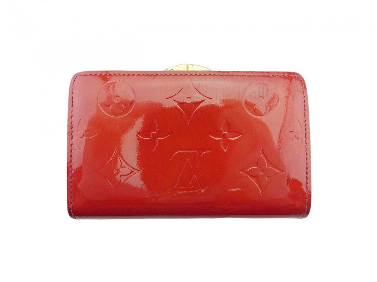 LOUIS VUITTON Bifold Wallet M91980 Pomdomur (Red) Portomonet Vievienova