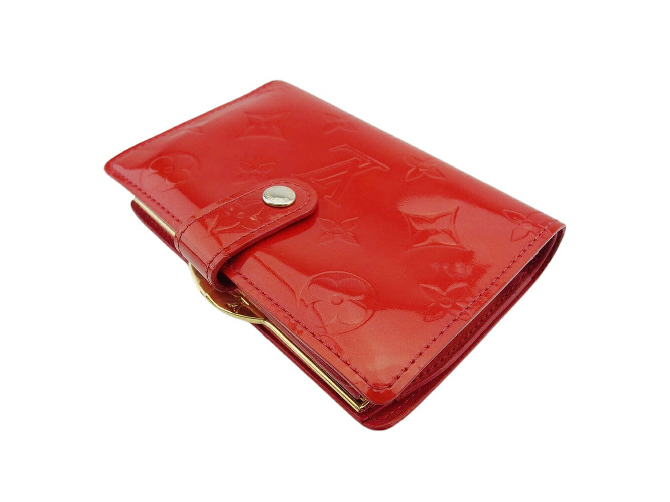 LOUIS VUITTON Bifold Wallet M91980 Pomdomur (Red) Portomonet Vievienova