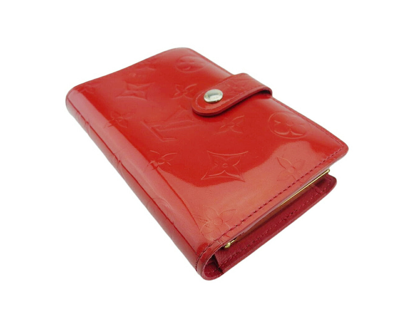 LOUIS VUITTON Bifold Wallet M91980 Pomdomur (Red) Portomonet Vievienova