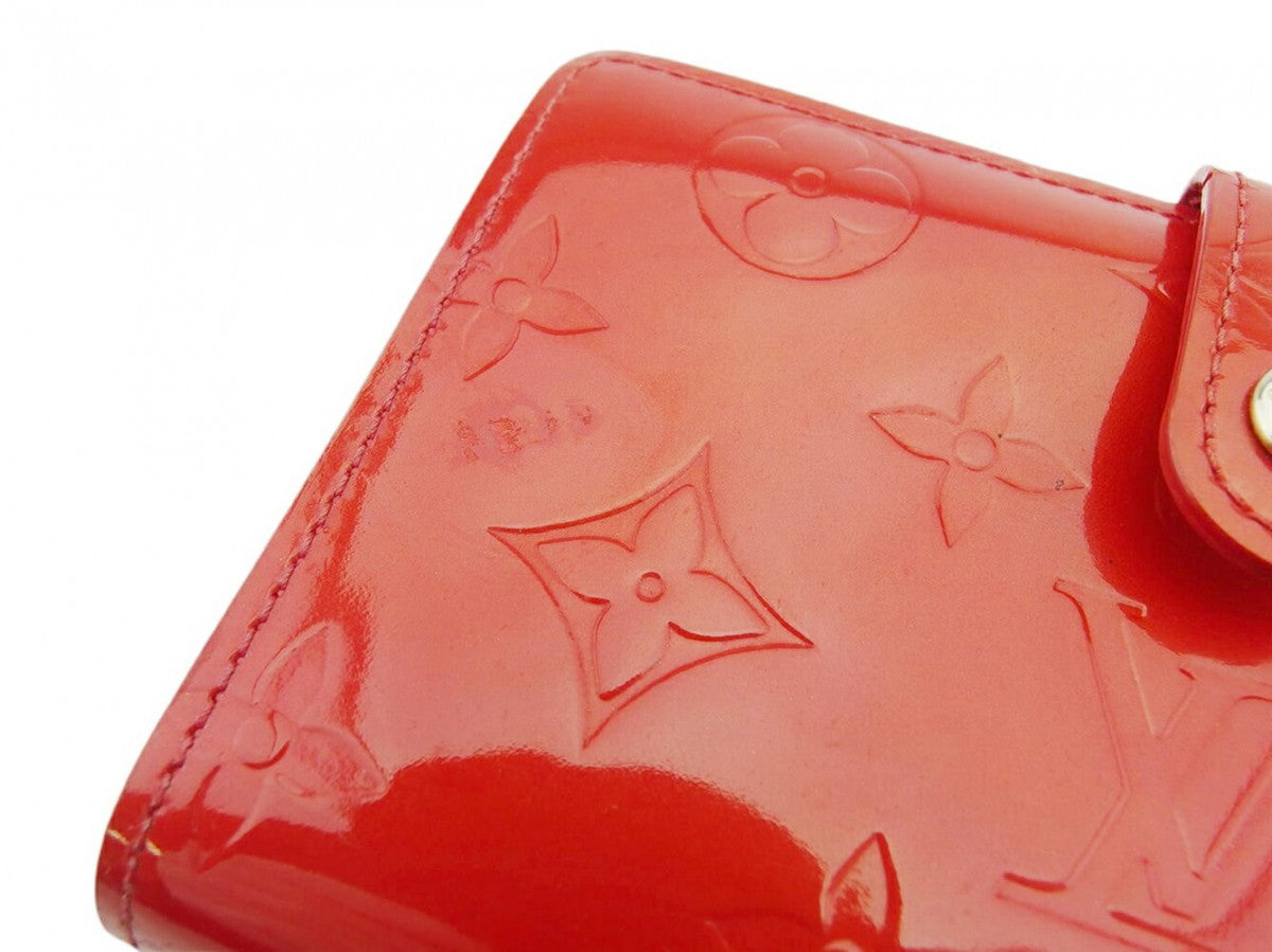 LOUIS VUITTON Bifold Wallet M91980 Pomdomur (Red) Portomonet Vievienova
