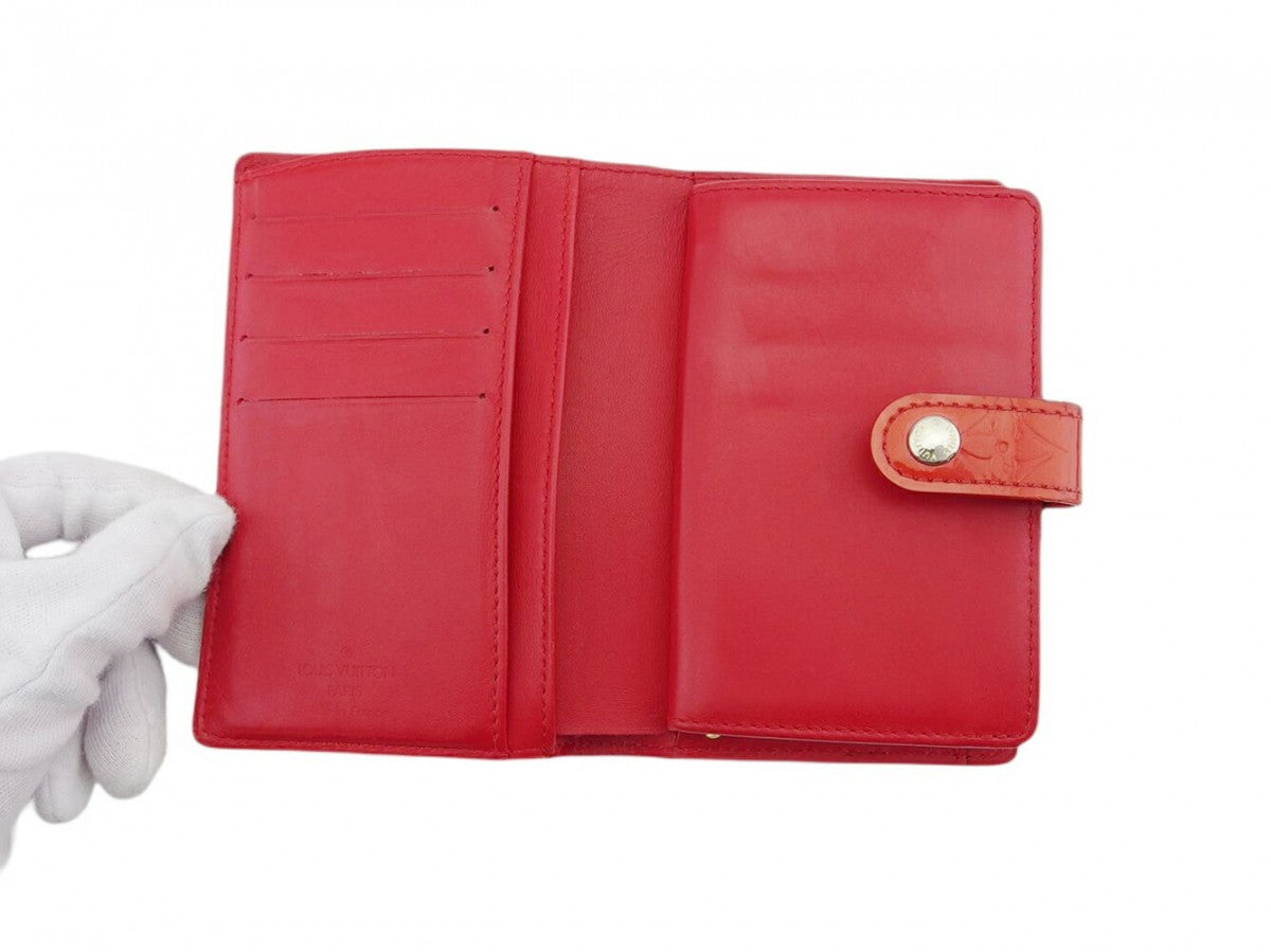 LOUIS VUITTON Bifold Wallet M91980 Pomdomur (Red) Portomonet Vievienova