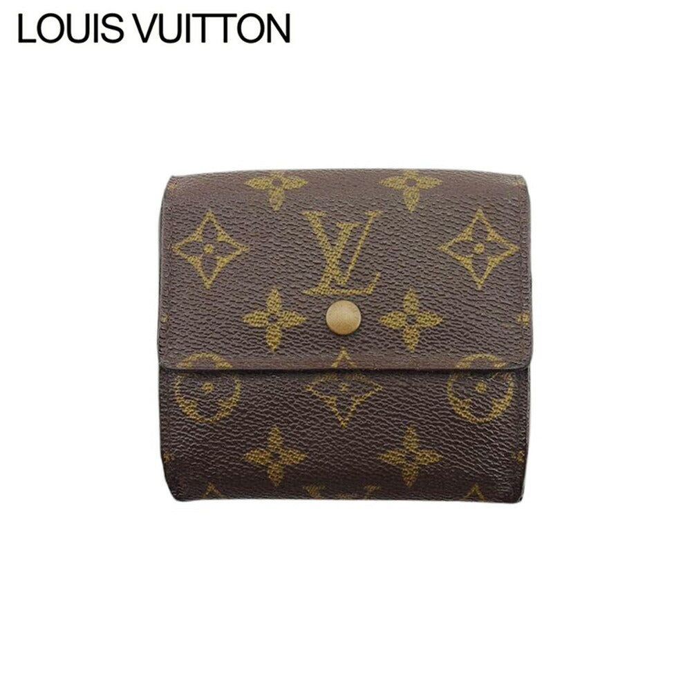 LOUIS VUITTON Bifold Wallet M61652 Brown beige gold Porte Monnaie Billets Cartes Credit