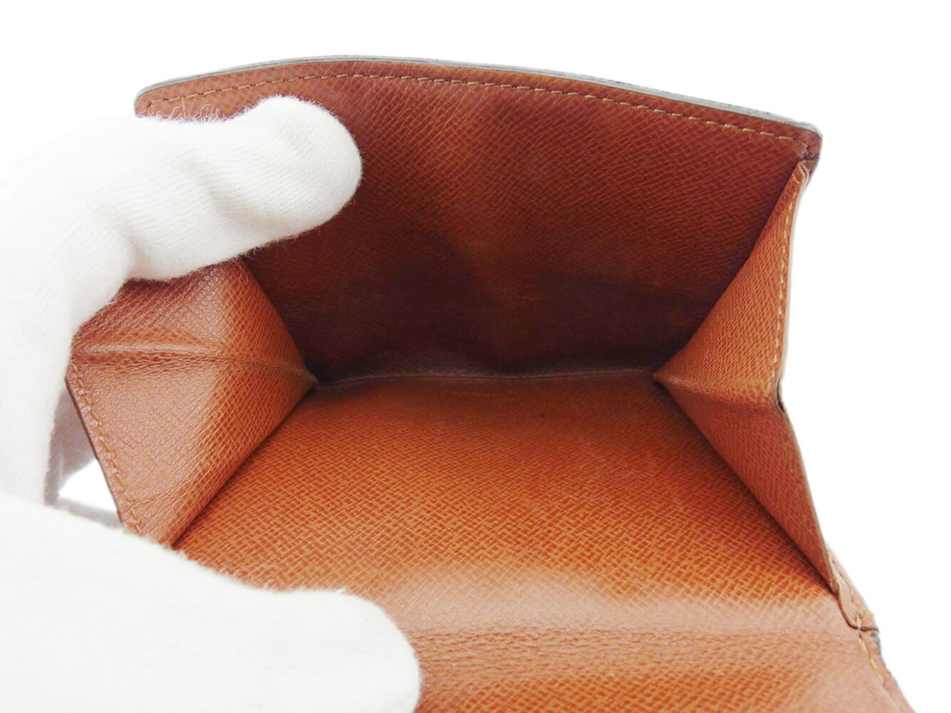 LOUIS VUITTON Bifold Wallet M61652 Brown beige gold Porte Monnaie Billets Cartes Credit