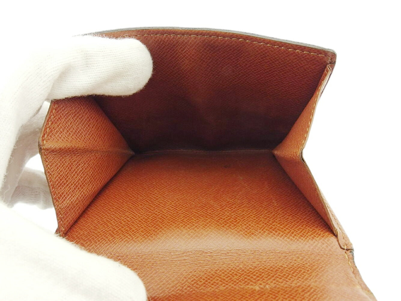 LOUIS VUITTON Bifold Wallet M61652 Brown beige gold Porte Monnaie Billets Cartes Credit