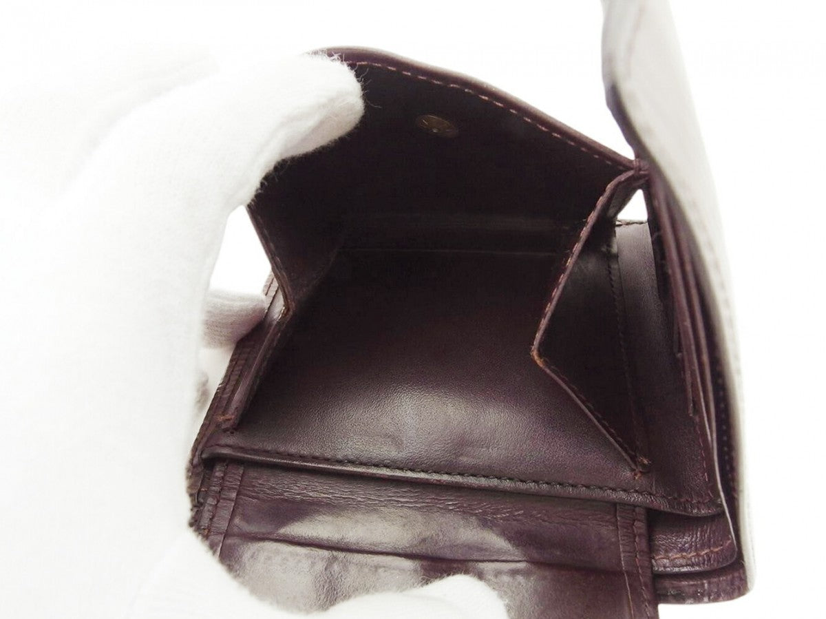 LOUIS VUITTON Bifold Wallet M6354D Brown Porte Billets Cartes Crdit Monet