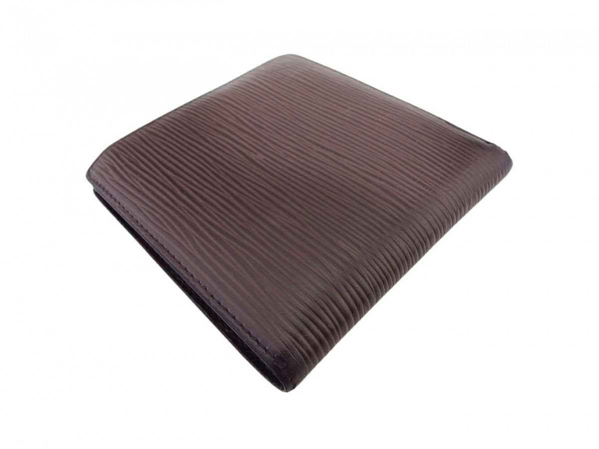 LOUIS VUITTON Bifold Wallet M6354D Brown Porte Billets Cartes Crdit Monet
