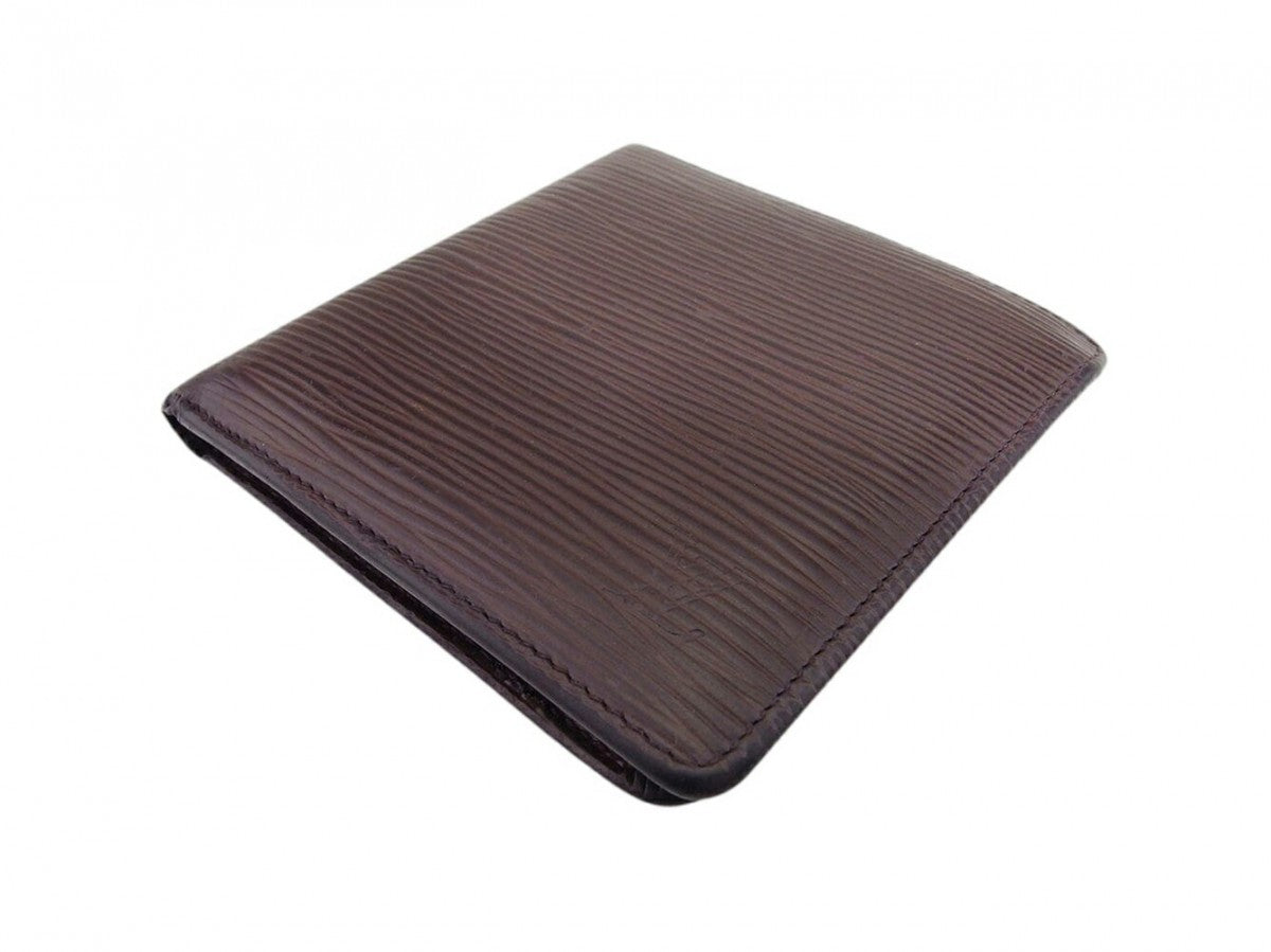 LOUIS VUITTON Bifold Wallet M6354D Brown Porte Billets Cartes Crdit Monet