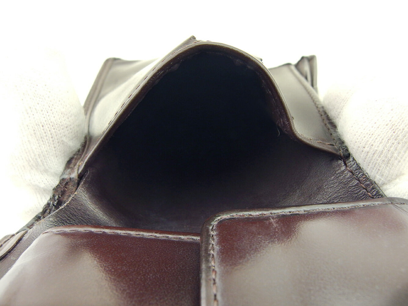 LOUIS VUITTON Bifold Wallet M6354D Brown Porte Billets Cartes Crdit Monet