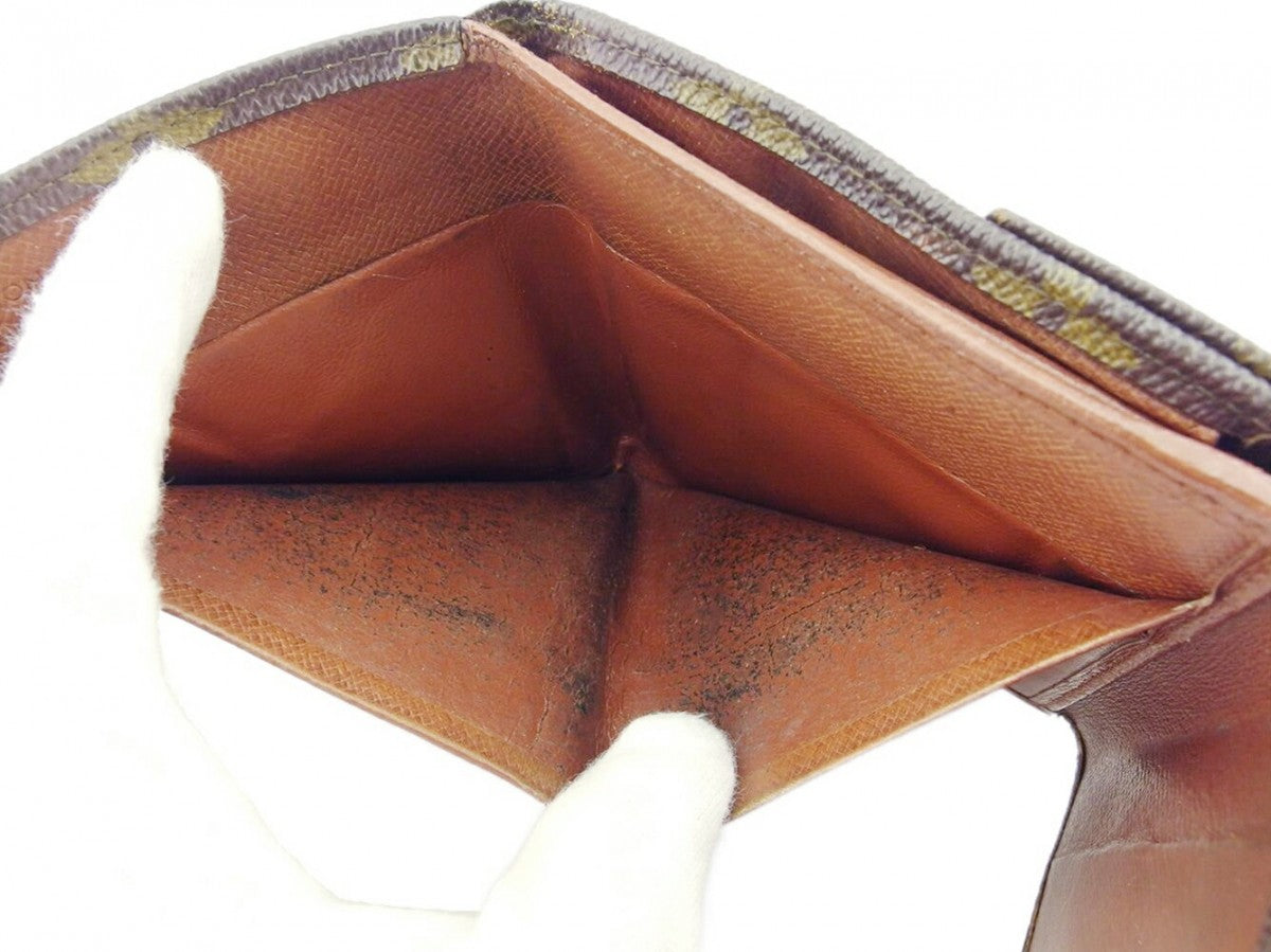 LOUIS VUITTON Bifold Wallet M61660 Brown beige gold Portonebi (old type)