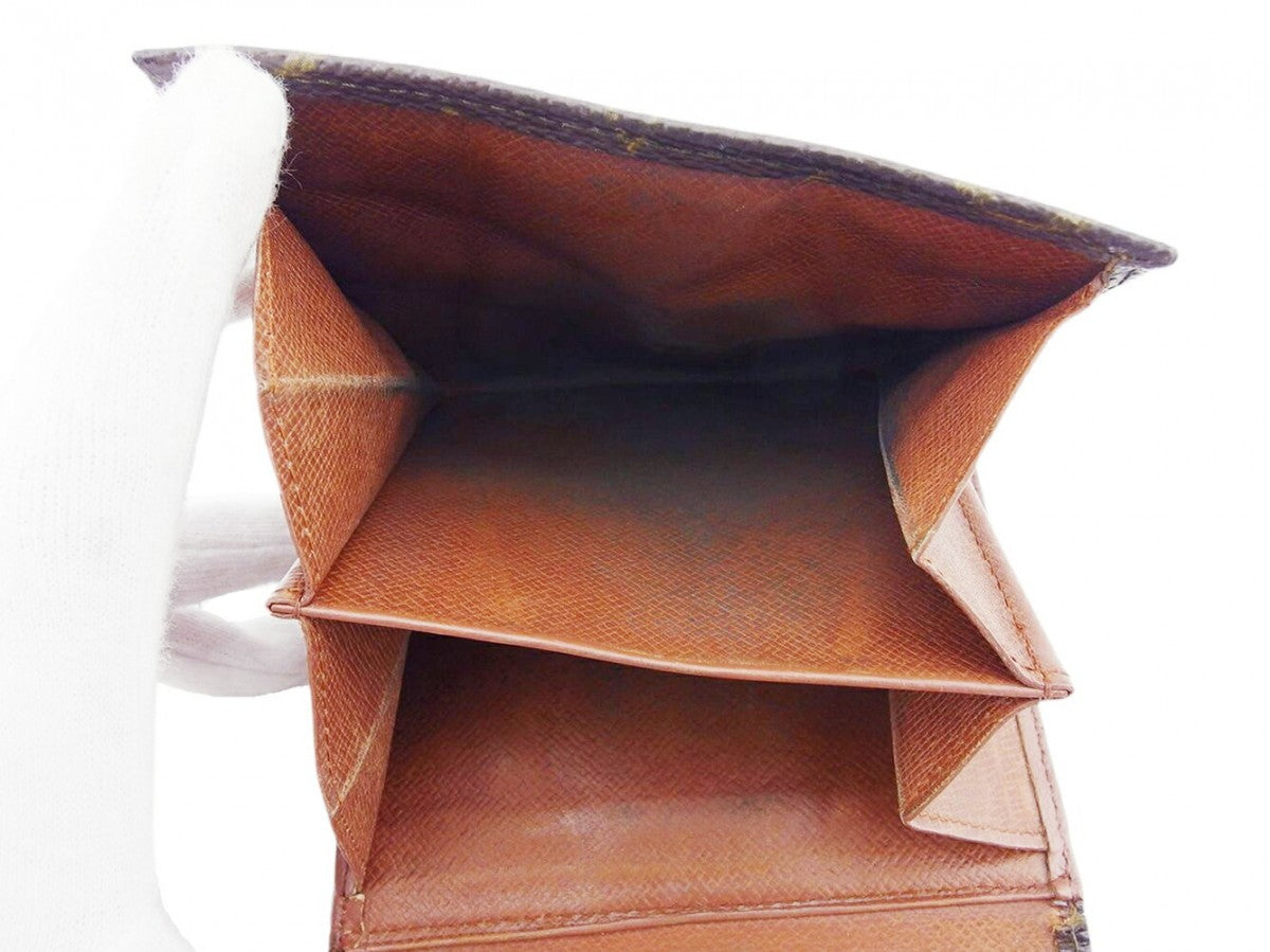 LOUIS VUITTON Bifold Wallet M61660 Brown beige gold Portonebi (old type)