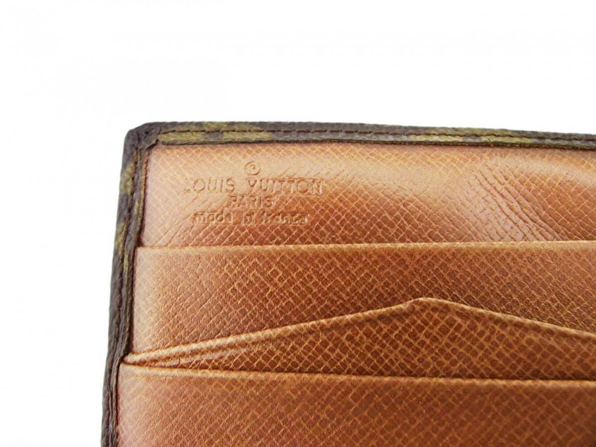 LOUIS VUITTON Bifold Wallet M61660 Brown beige gold Portonebi (old type)