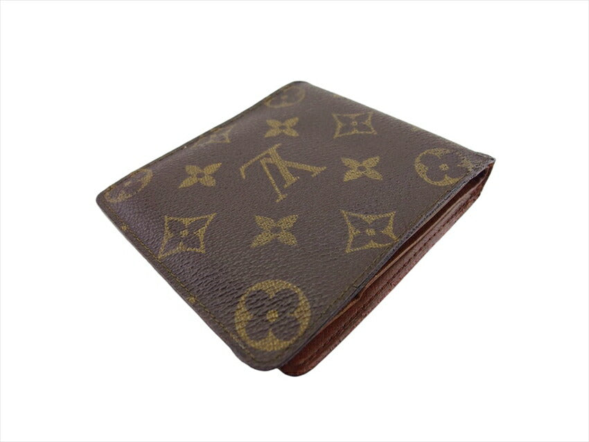 LOUIS VUITTON Bifold Wallet M61669 Brown x beige Portonebier