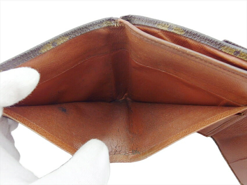 LOUIS VUITTON Bifold Wallet M61660 Brown Old Bolt-Monnebier