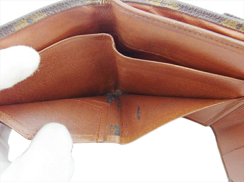 LOUIS VUITTON Bifold Wallet M61660 Brown Old Bolt-Monnebier